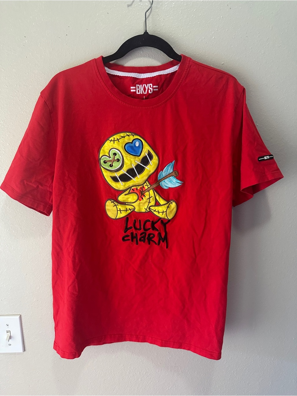 BKYS Red 'Lucky Charm' Short-Sleeve Graphic Tee